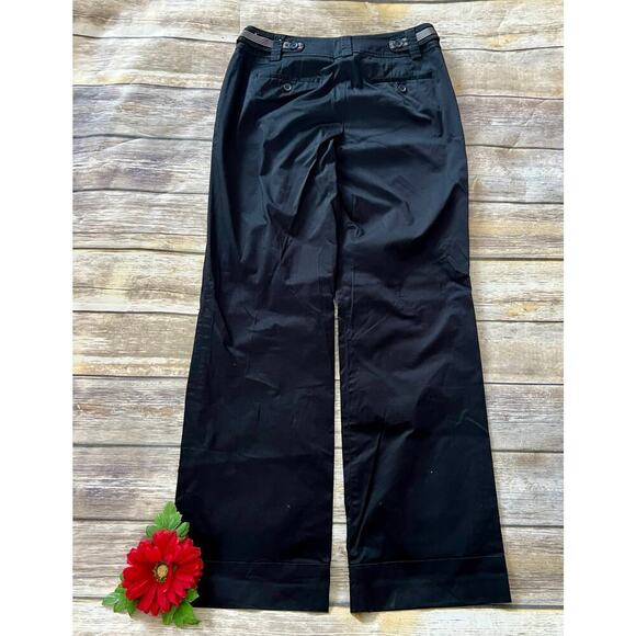 ANN TAYLOR WIDE LEG BLACK PANT - Picture 7 of 10